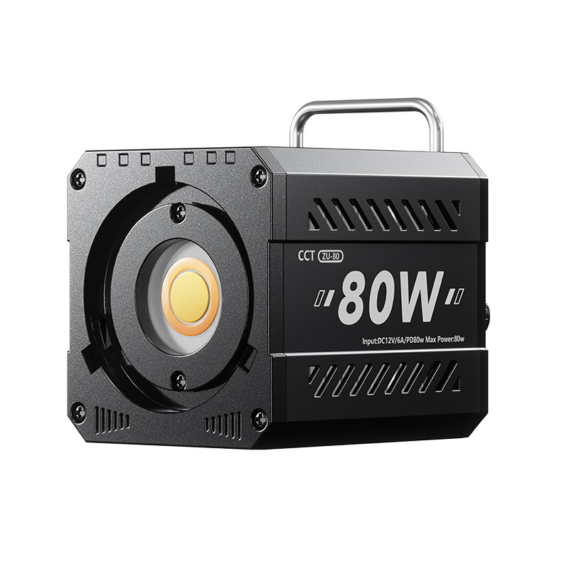 Photography Lighting Portable - ไฟถ่ายภาพแบบพกพา ZU80 COB กำลังสูง ปรับอุณหภูมิสีได้ 2500-6500K