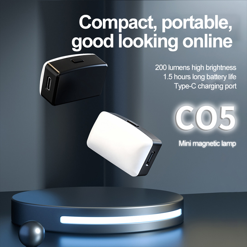 Photography Lighting Portable - มินิแม่เหล็กเซลฟี่เติมแสงแบบพกพากระเป๋า LED เซลฟี่แสงปรับแสงวิดีโอแสงสําหรับกล้อง Tiktok มือถือ IPad