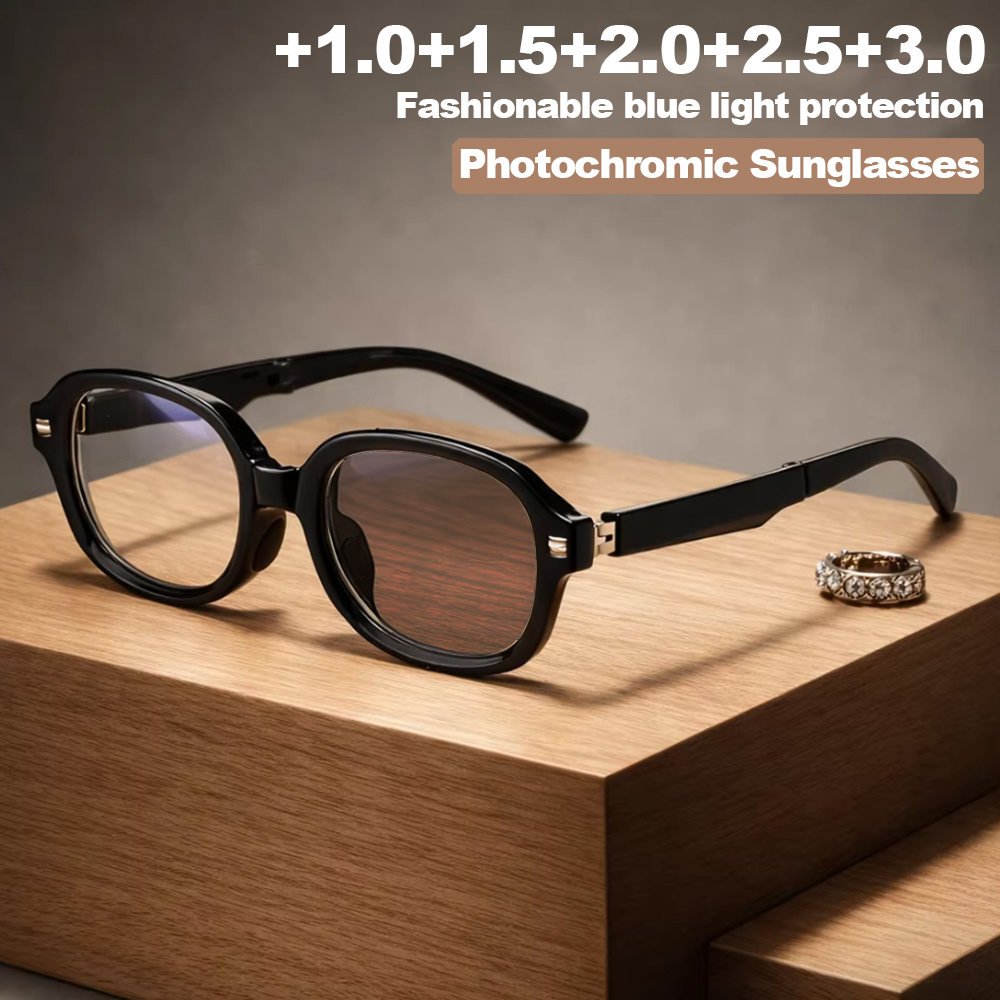 Photography Using Lighting - แว่นตาอ่านหนังสือกรอบรูปไข่มีสไตล์ 1 ชิ้น แว่นตากรองแสงสีฟ้า น้ำหนักเบาเป็นพิเศษ เหมาะสำหรับการถ่ายภาพบนท้องถนน