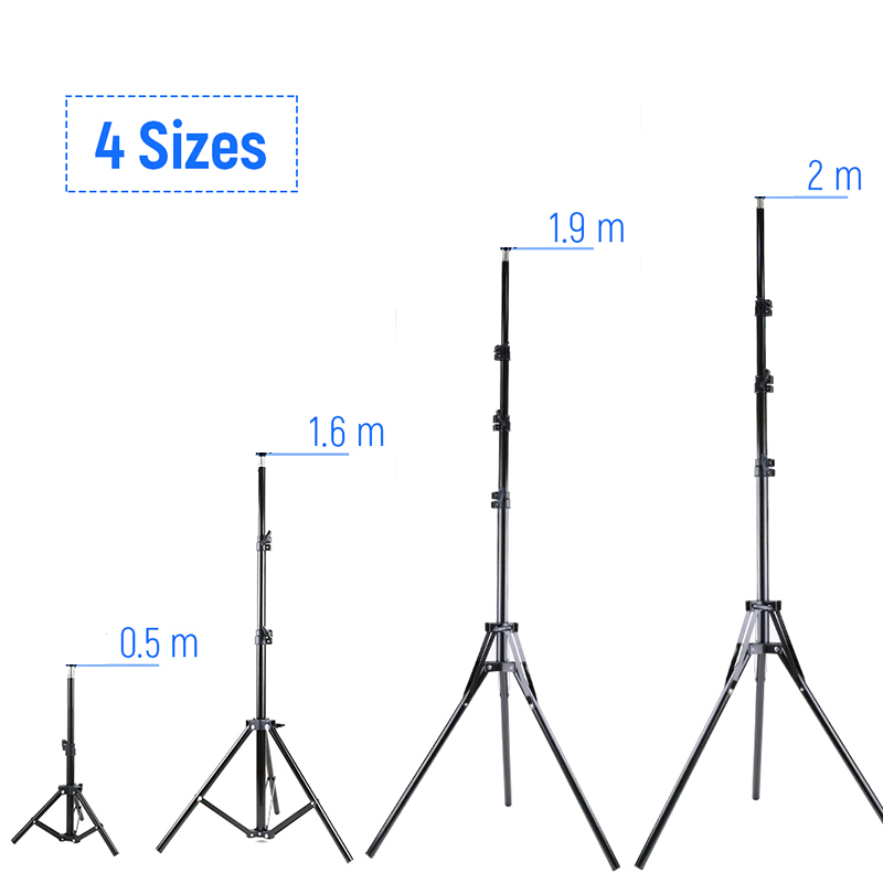 Photography Umbrella Lighting Kit - 200 ซม.160 ซม.50 ซม.การถ่ายภาพขาตั้งกล้องยืนสําหรับสตูดิโอถ่ายภาพ Relfectors Softbox