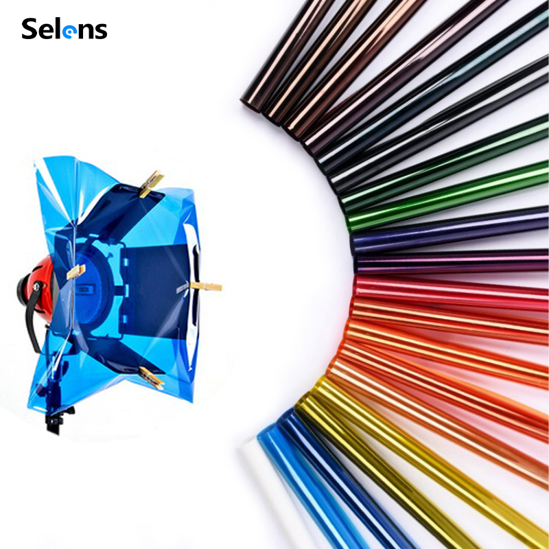 Photography Umbrella Lighting Kit - ชุดฟิลเตอร์เจล Selens 14 สี ขนาด 40*50