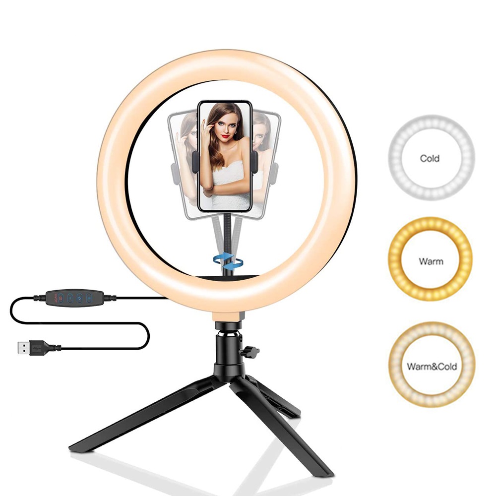 Photography Lighting Video - 26 ซม.10 นิ้ว LED แหวน Selfie