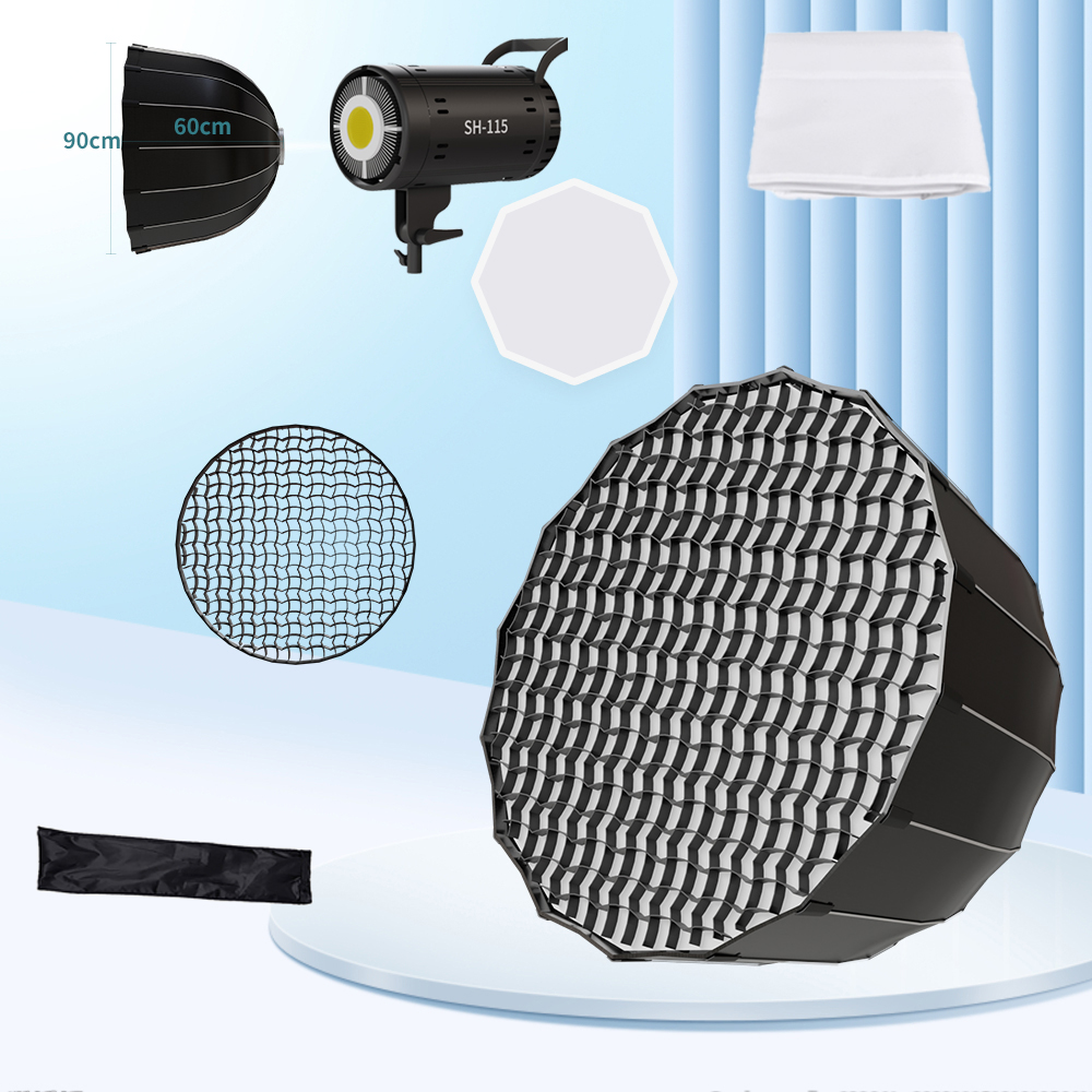 Photography Umbrella Lighting Kit - SH 115W การถ่ายภาพชุดหรี่แสงได้ COB 90 ซม.Bowens