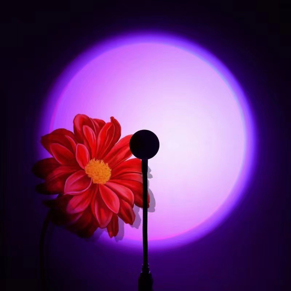 Photography Lighting Mood - LED RGB โคมไฟฉายภาพพระอาทิตย์ตก USB ไฟสร้างบรรยากาศสำหรับห้องนอนห้องนั่งเล่นการถ่ายภาพตกแต่งผนังงานเลี้ยงวันเกิด