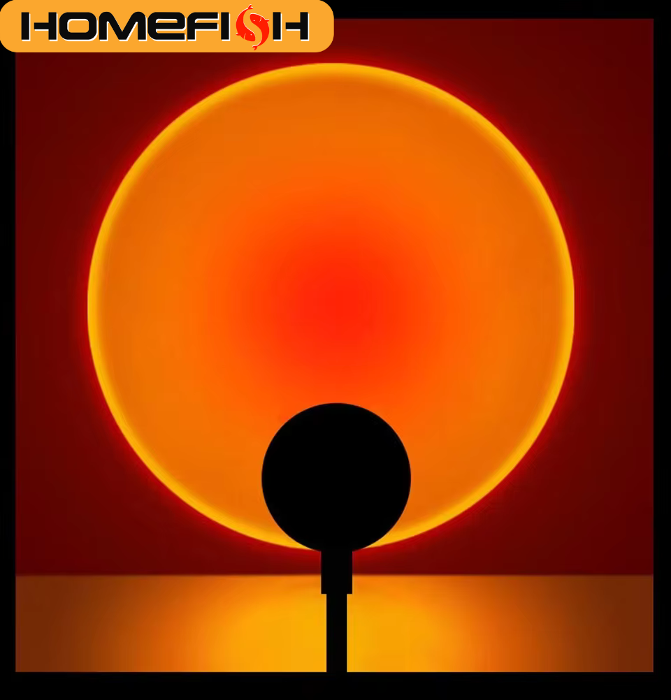 Photography Lighting Mood - HOMEFISH โคมไฟฉายภาพพระอาทิตย์ตก LED ไฟสร้างบรรยากาศ USB สำหรับห้องนอนห้องนั่งเล่นการถ่ายภาพตกแต่งผนังงานเลี้ยงวันเกิด