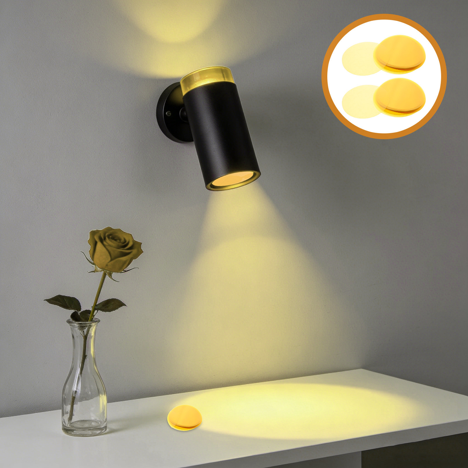 Photography Lighting Mood - ฟิลเตอร์กรองแสงสี 50 ชิ้น แผ่นเจลสีสำหรับสตูดิโอถ่ายภาพ ฟิลเตอร์ปรับแสงสำหรับไฟ LED