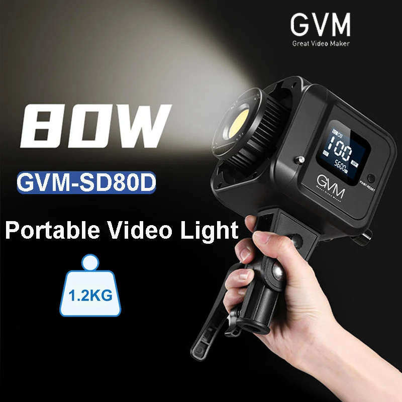 Photography Using Lighting - ไฟวิดีโอ LED สองสี GVM SD80D 80W