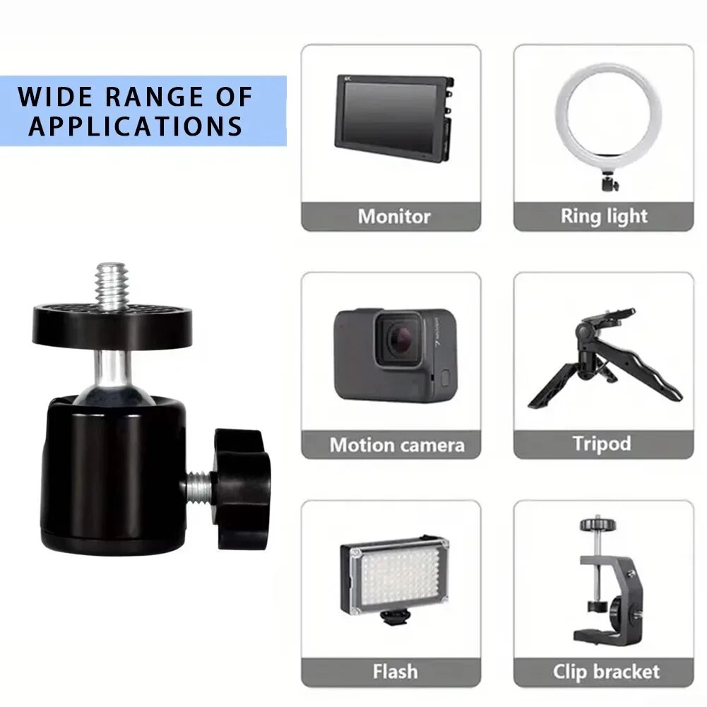 หัวบอลขนาดเล็ก พร้อมสกรู 1/4 น - Photography Lighting Circle บทวิจารณ์และราคา