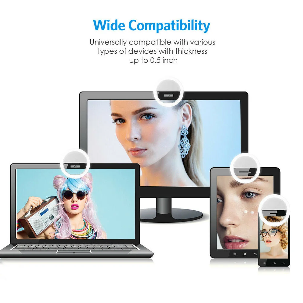 ไฟเซลฟี่แบบหนีบ ชาร์จซ้ำได้ ปร - Photography Lighting Portable บทวิจารณ์และราคา