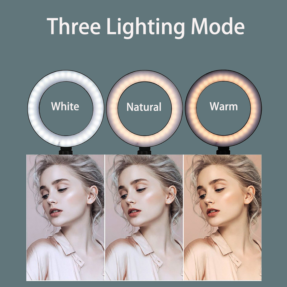 6 นิ้วแหวนแสงขาตั้งกล้อง LED B - Photography Lighting Circle บทวิจารณ์และราคา