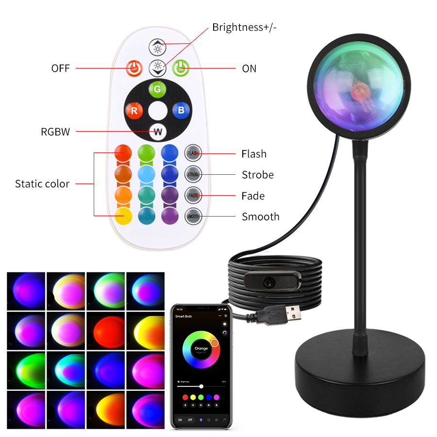 Tuya สมาร์ทโคมไฟพระอาทิตย์ตก U - Photography Lighting Mood บทวิจารณ์และราคา