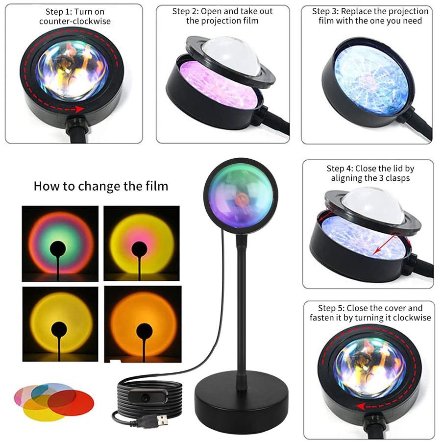 Tuya สมาร์ทโคมไฟพระอาทิตย์ตก U - Photography Lighting Mood บทวิจารณ์และราคา