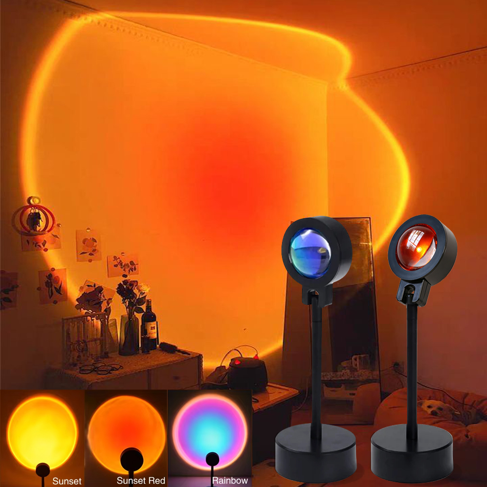 โคมไฟพระอาทิตย์ตก LED แสงสีรุ้ - Photography Lighting Mood บทวิจารณ์และราคา