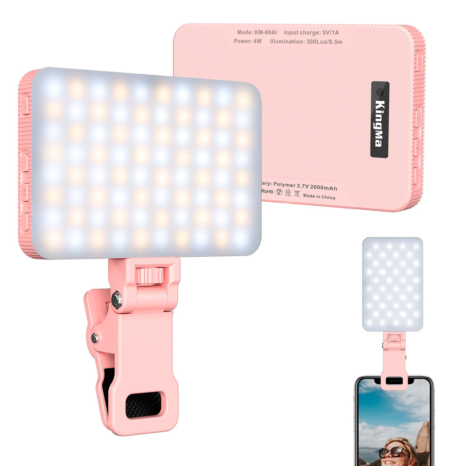 King Ma เซลฟี่แบบชาร์จไฟได้สีช - Photography Lighting Portable บทวิจารณ์และราคา