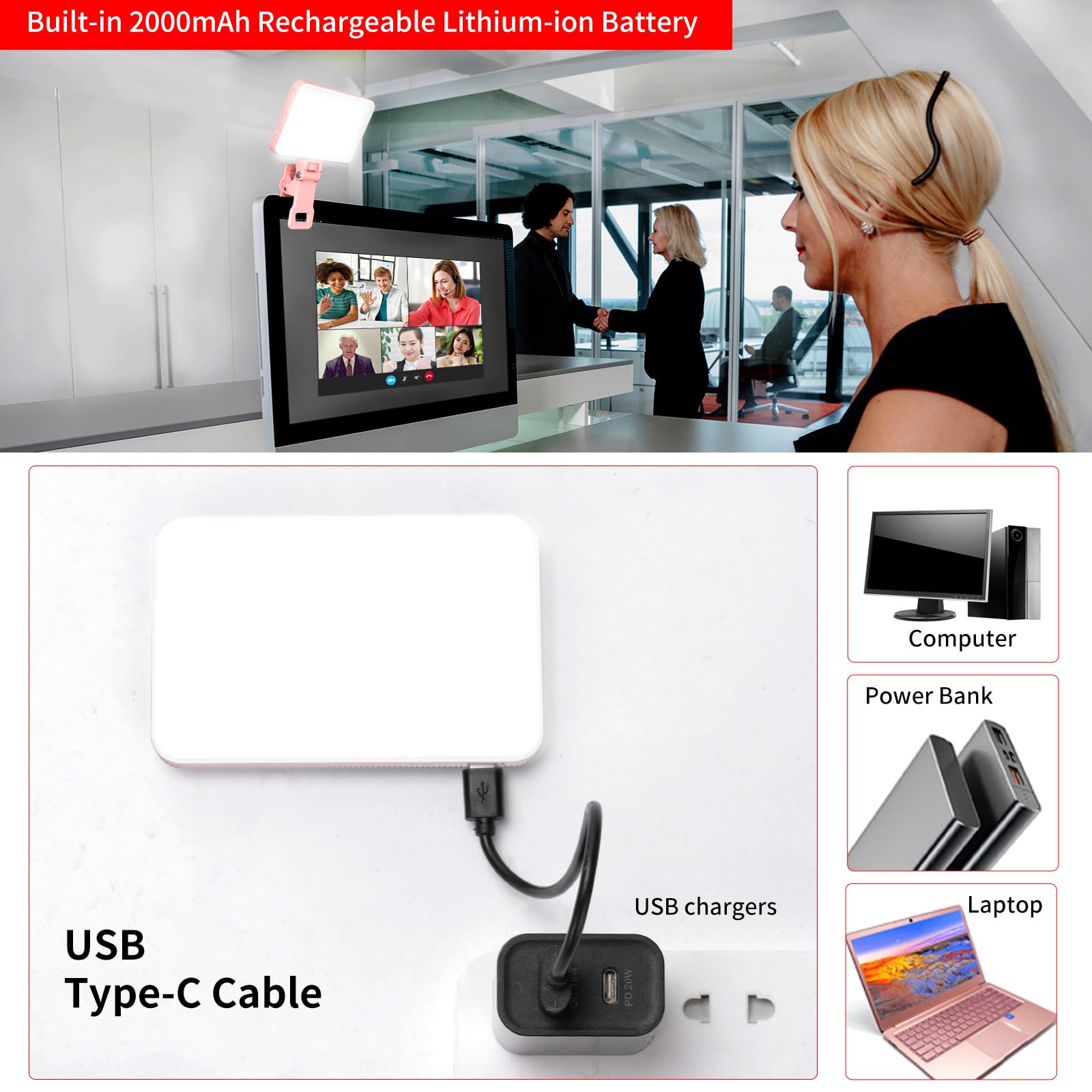 King Ma เซลฟี่แบบชาร์จไฟได้สีช - Photography Lighting Portable บทวิจารณ์และราคา