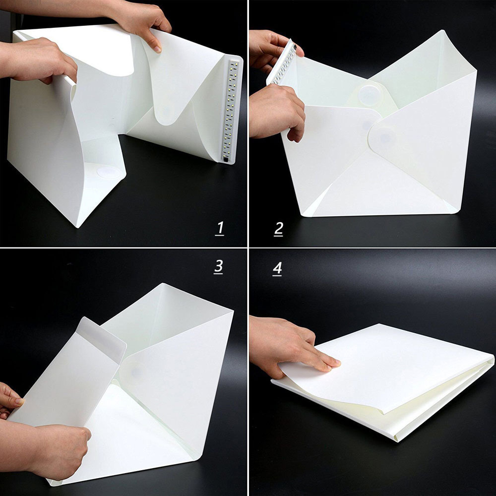 LED กล่องไฟถ่ายภาพสตูดิโอกล่อง - Photography Lighting Portable บทวิจารณ์และราคา
