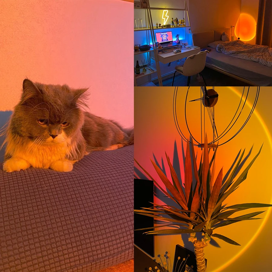 Sunset โคมไฟ Night Light หลายส - Photography Lighting Mood บทวิจารณ์และราคา
