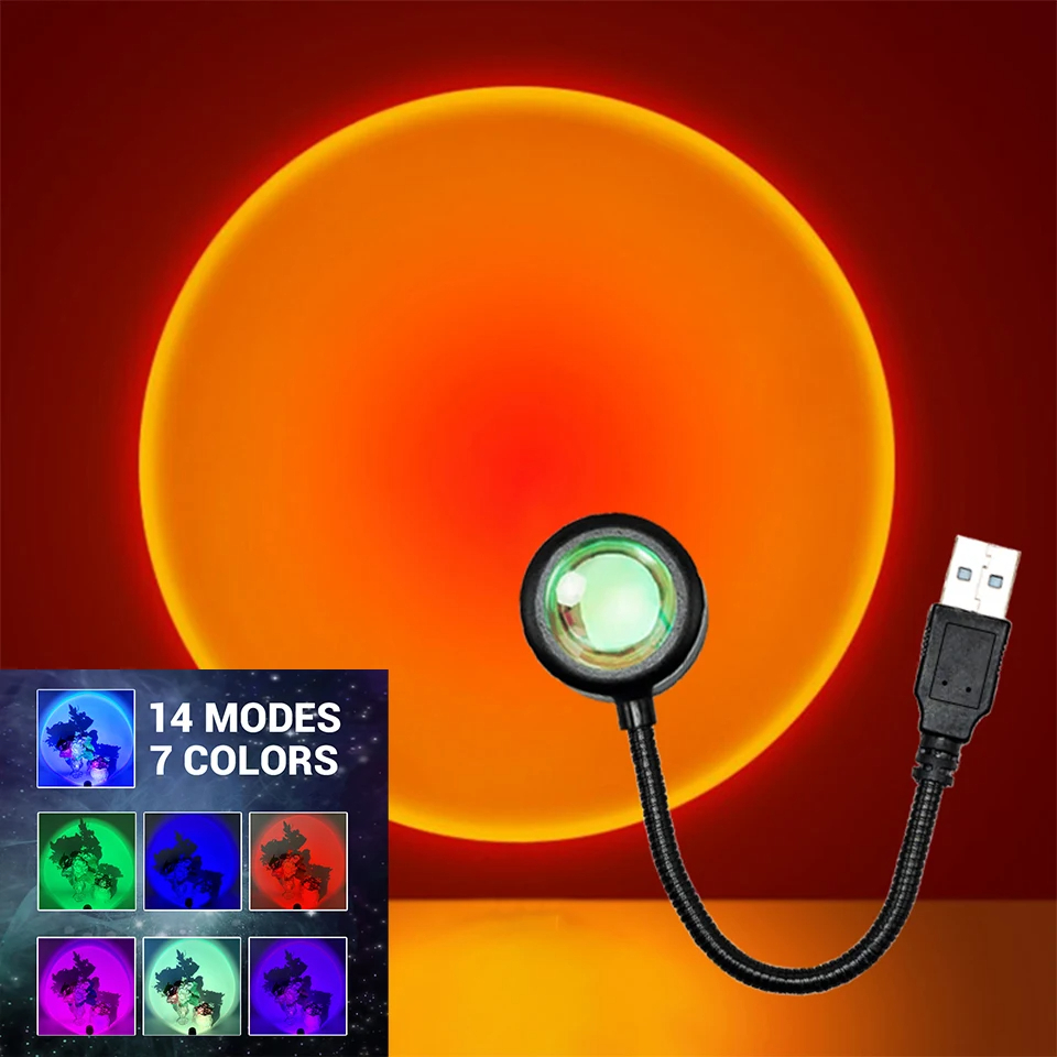 โคมไฟโปรเจคเตอร์พระอาทิตย์ตก H - Photography Lighting Mood บทวิจารณ์และราคา