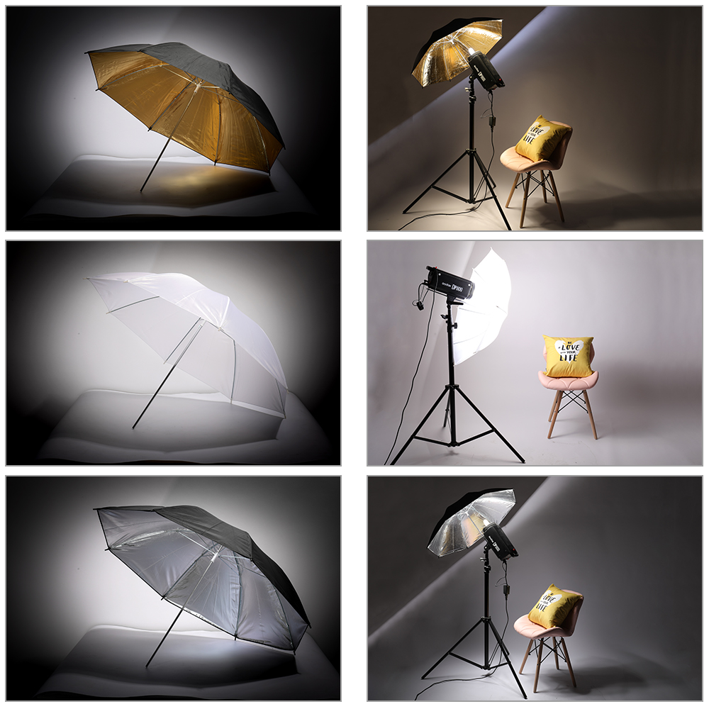 ชุดไฟถ่ายภาพ ร่มถ่ายภาพ ฉากหลั - Photography Umbrella Lighting Kit บทวิจารณ์และราคา