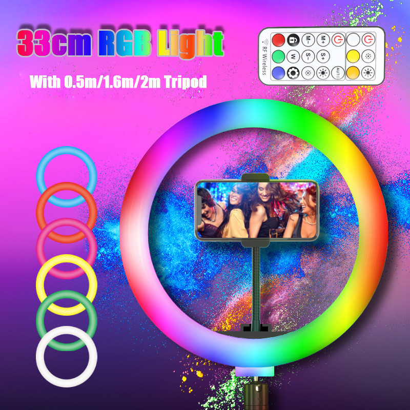13นิ้ว RGB Led Selfie 0.5M 1.6 - Photography Lighting Circle บทวิจารณ์และราคา