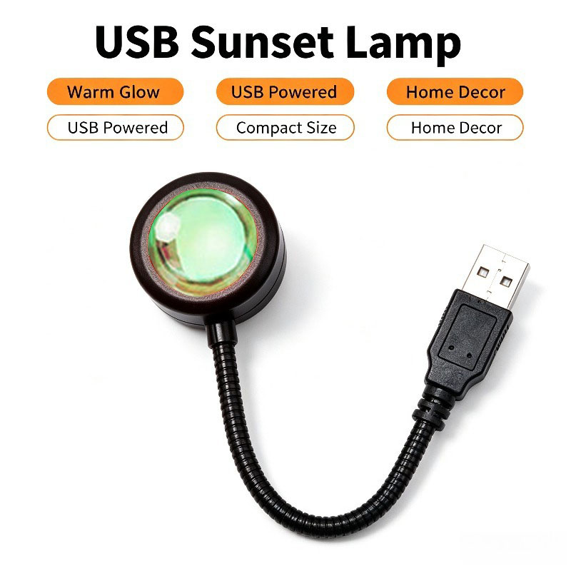 โคมไฟพระอาทิตย์ตกแบบ USB, ไฟฉา - Photography Lighting Mood บทวิจารณ์และราคา