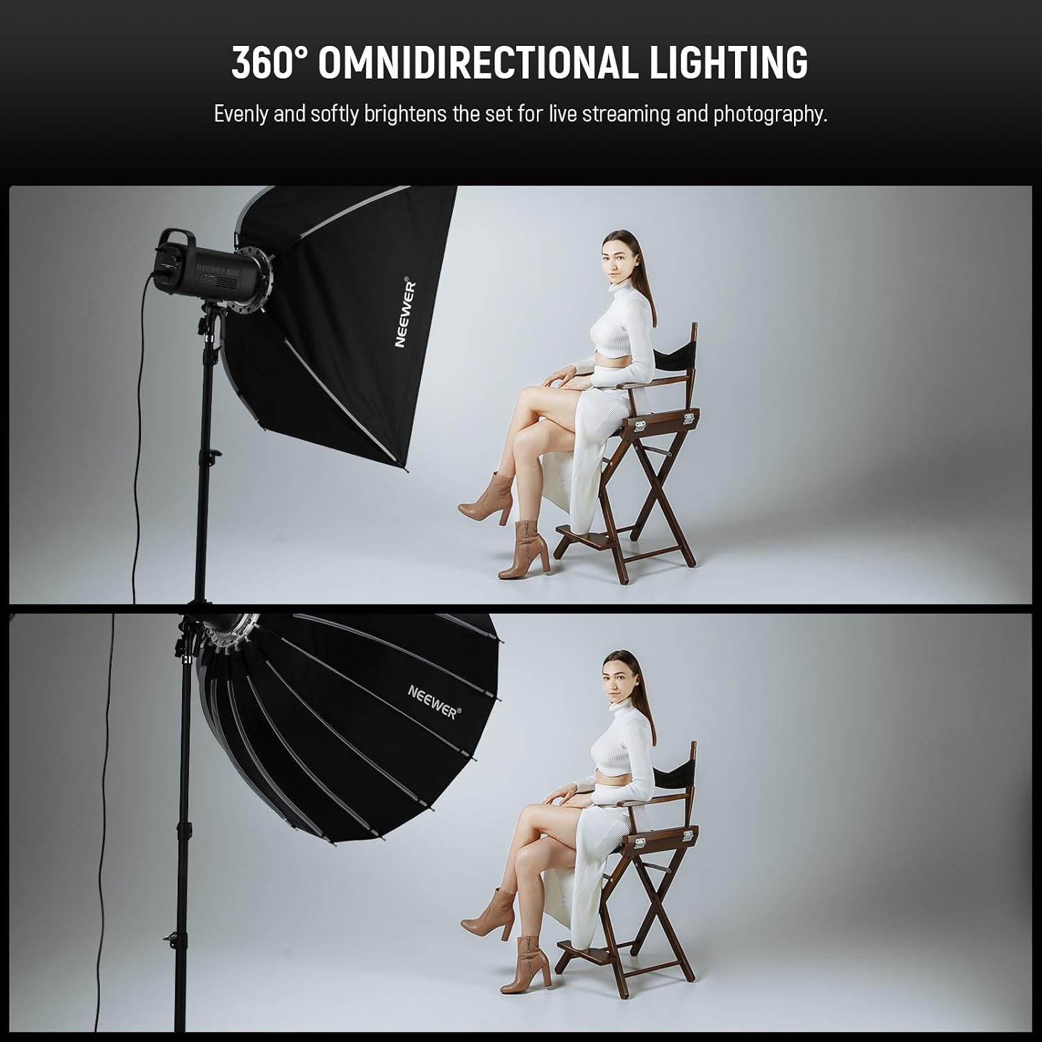 ซอฟต์บ็อกซ์แบบพาราโบลาพร้อมเมา - Photography Umbrella Lighting Kit บทวิจารณ์และราคา