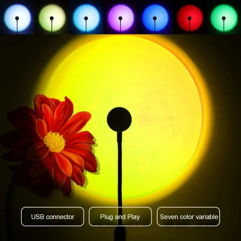 Mini USB ED Sunset โคมไฟ Night - Photography Lighting Mood บทวิจารณ์และราคา