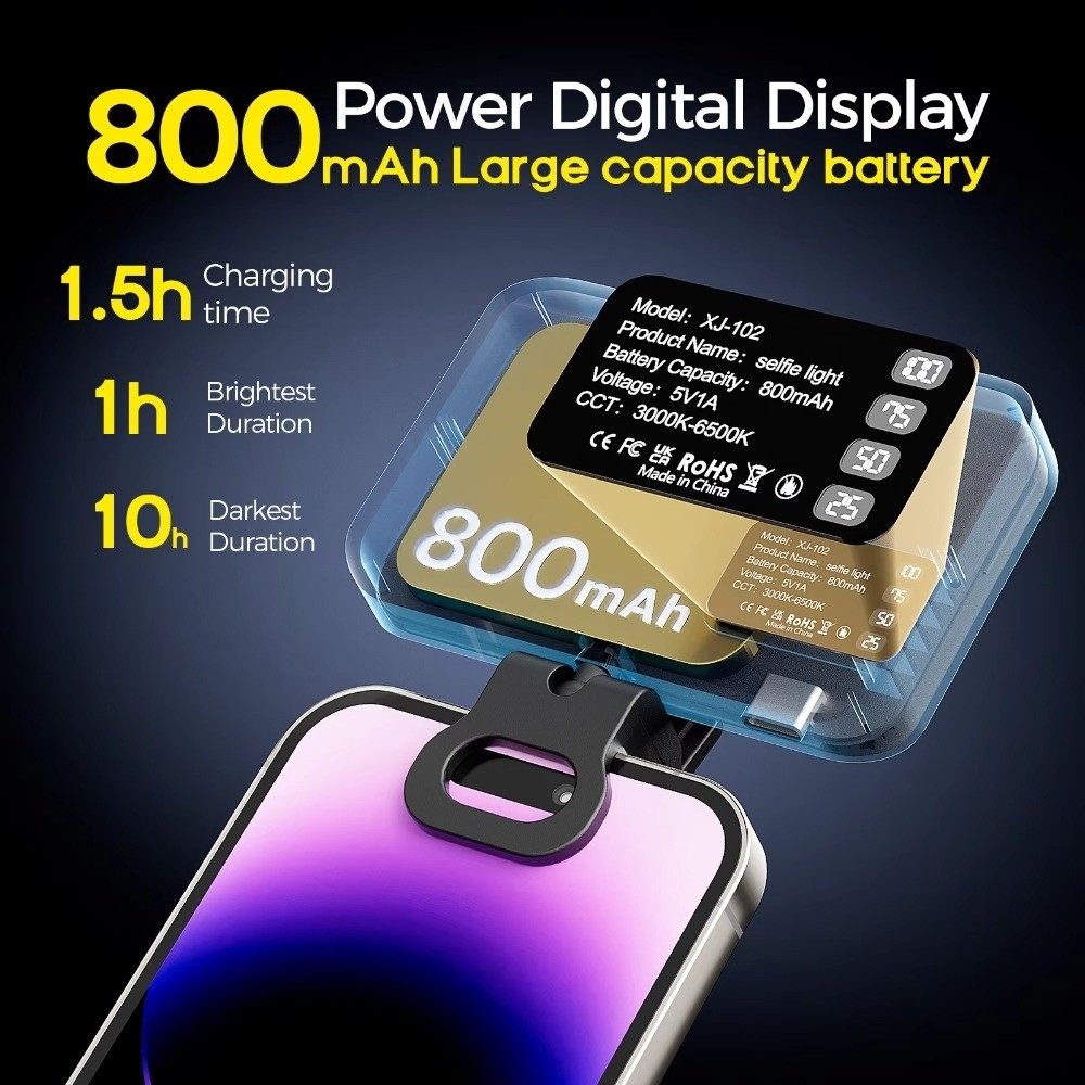 ไฟเซลฟี่ LED 800/1000mAh 3 โหม - Photography Using Lighting บทวิจารณ์และราคา