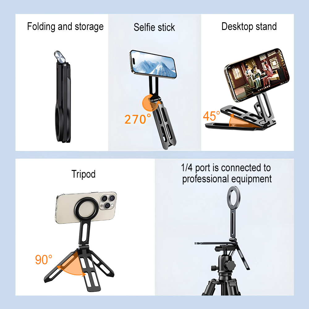 ที่ยึดโทรศัพท์แม่เหล็กแบบสี่แก - Photography Lighting Portable บทวิจารณ์และราคา