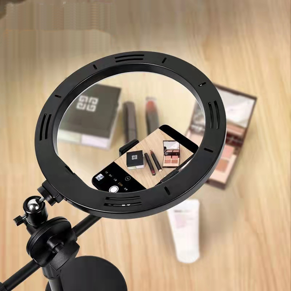 ขาตั้งกล้องเหนือศีรษะพร้อมไฟวง - Photography Mobile Lighting บทวิจารณ์และราคา